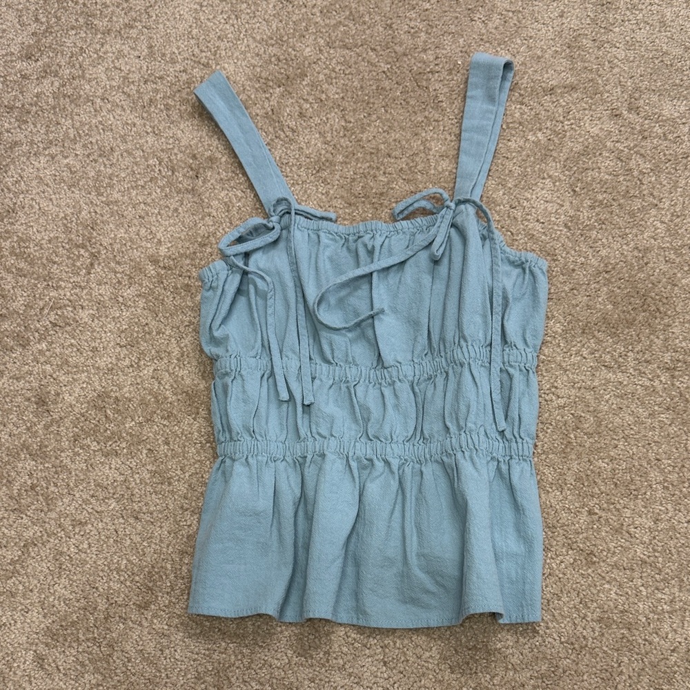 Universal Thread Light Blue Smocked Camisole